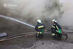 В Харькове произошел сильный пожар, который тушили шесть часов