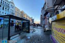 Как центр Харькова выглядит после двух атак ракетами и дронами