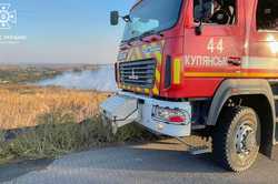 На Харківщині ліквідували пожежу, що виникла внаслідок обстрілу