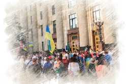 В Харькове прошел митинг против перемирия на Донбассе (фото)